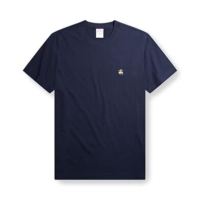 Brooks Brothers T-Shirt da Uomo a Maniche Corte in Cotone, Girocollo, con Logo, Navy, L Brooks Brothers T-Shirt da Uomo a Maniche Corte in Cotone, Girocollo, con Logo, Navy, L