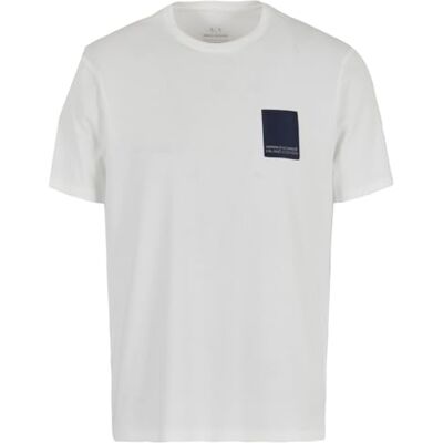 Armani Toppa con Logo Milano, Edizione Limitata, vestibilità Regolare T-Shirt, Bianco Sporco, XS Uomo Armani Toppa con Logo Milano, Edizione Limitata, vestibilità Regolare T-Shirt, Bianco Sporco, XS Uomo