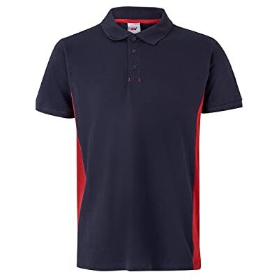 Velilla 105504; Polo Bicolor Manica Corta; Colore, Blu Navy E Rosso, XS Velilla 105504; Polo Bicolor Manica Corta; Colore, Blu Navy E Rosso, XS