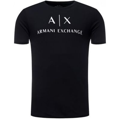 Armani Collo Rotondo Logo, T-shirt, Uomo, Blu (Navy 1510), XS Armani Collo Rotondo Logo, T-shirt, Uomo, Blu (Navy 1510), XS