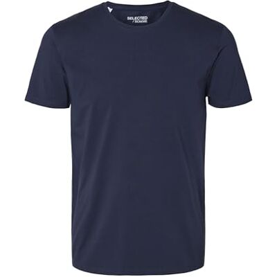 Homme Male Maglietta in Cotone Biologico, Blu (Navy Blazer), S Homme Male Maglietta in Cotone Biologico, Blu (Navy Blazer), S