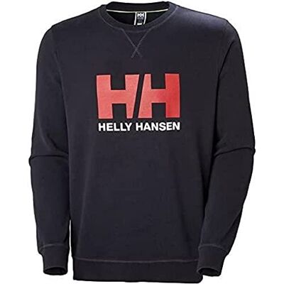 Helly Hansen Felpa Uomo HH Logo Crewneck, cotone French Terry, morbida e stretch Helly Hansen Felpa Uomo HH Logo Crewneck, cotone French Terry, morbida e stretch