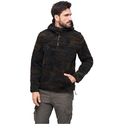 Brandit Teddyfleece Worker Pullover, Color: woodland, Size: 3XL Brandit Teddyfleece Worker Pullover, Color: woodland, Size: 3XL