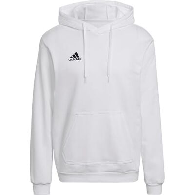 Adidas Uomo Entrada 22 Sweat Hoodie, White / Black, XL Long Adidas Uomo Entrada 22 Sweat Hoodie, White / Black, XL Long
