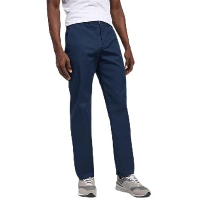 Lee Chino Normale Pantaloni, Navy Scuro, 30W x 32L Uomo Lee Chino Normale Pantaloni, Navy Scuro, 30W x 32L Uomo