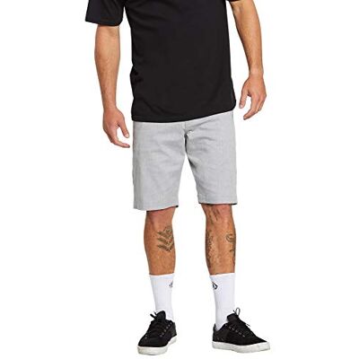 Volcom Men's Stretch Modern Fit 21" Chino Short, Grey, 30 Volcom Men's Stretch Modern Fit 21" Chino Short, Grey, 30