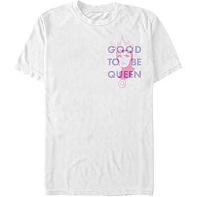 Disney Villains, Queen Stack Uomo Maglietta Girocollo Bianco L Disney Villains, Queen Stack Uomo Maglietta Girocollo Bianco L