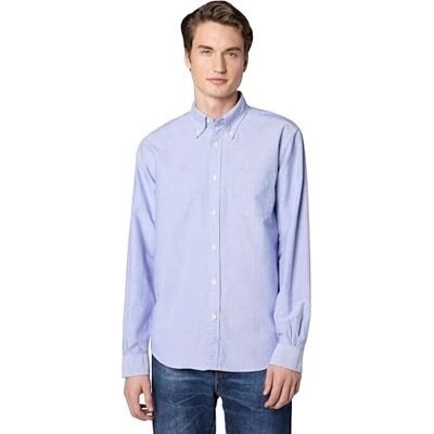 Brooks Brothers Camicia Oxford Friday Uomo, Blu Tinta Unita, XL Brooks Brothers Camicia Oxford Friday Uomo, Blu Tinta Unita, XL