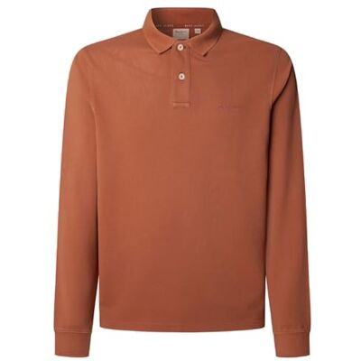 Pepe Jeans Polo Uomo New Oliver GD LS, Rosso (Brick Red), XS, Rosso (Brick Red), XS Pepe Jeans Polo Uomo New Oliver GD LS, Rosso (Brick Red), XS, Rosso (Brick Red), XS