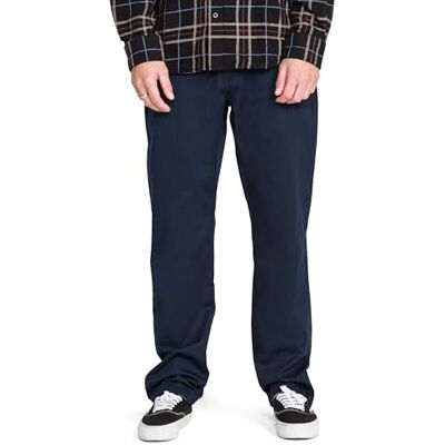 Volcom V Monty Chino Pant Pantaloni, Blu Marino Scuro, W34 Uomo Volcom V Monty Chino Pant Pantaloni, Blu Marino Scuro, W34 Uomo