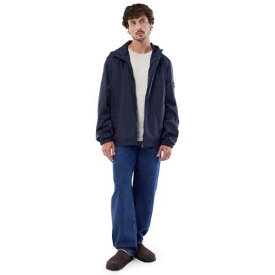 Tommy Hilfiger Uomo Giacca da Mezza Stagione Hooded con Cappuccio, Blu (Desert Sky), L Tommy Hilfiger Uomo Giacca da Mezza Stagione Hooded con Cappuccio, Blu (Desert Sky), L