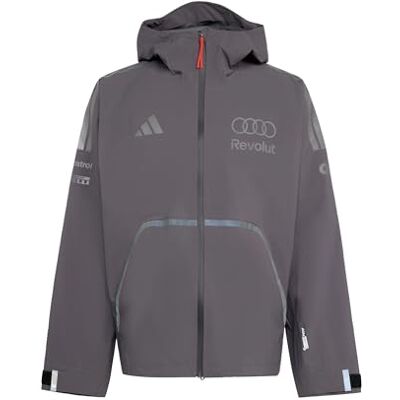 Adidas Uomo Audi Revolut Formula One Team 2026 Engineers & Marketing Rain Jacket Coat, grey strata, XXL Adidas Uomo Audi Revolut Formula One Team 2026 Engineers & Marketing Rain Jacket Coat, grey strata, XXL