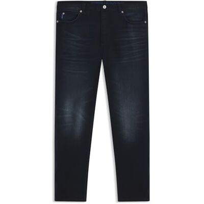 HUGO Jeans da Uomo Brody Tapered Fit in Denim Elasticizzato Blu, Blu Scuro, 38W x 32L HUGO Jeans da Uomo Brody Tapered Fit in Denim Elasticizzato Blu, Blu Scuro, 38W x 32L