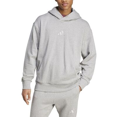Adidas Homme all SZN French Terry Hoodie, Medium Grey Heather, L Adidas Homme all SZN French Terry Hoodie, Medium Grey Heather, L