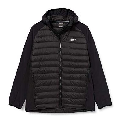 Jack Wolfskin Jwp Hybrid M Giacca ibrida da uomo, Uomo, Giacca ibrida., 1205511, Nero, S Jack Wolfskin Jwp Hybrid M Giacca ibrida da uomo, Uomo, Giacca ibrida., 1205511, Nero, S