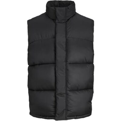 Jack & Jones Bodywarmer Jcounion-Scaldacollo SN, Nero, L Uomo Jack & Jones Bodywarmer Jcounion-Scaldacollo SN, Nero, L Uomo