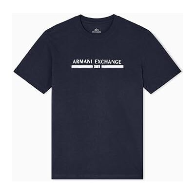 Armani Maglietta da Uomo, a Maniche Corte, con Logo sulla Parte Anteriore, Colore Blu, M, Navy Scuro, M Armani Maglietta da Uomo, a Maniche Corte, con Logo sulla Parte Anteriore, Colore Blu, M, Navy Scuro, M