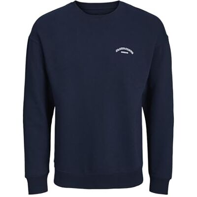 Jack & Jones Jjcollege Logo Sweat Crew Pls, Blazer Blu Marine, 5XL Uomo Jack & Jones Jjcollege Logo Sweat Crew Pls, Blazer Blu Marine, 5XL Uomo