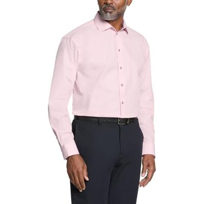 Kenneth Cole Dress Shirt Regular Fit Solid Camicia Elegante, Rosa, 38 cm-39 cm Collo 86 cm-89 cm Manica Uomo Kenneth Cole Dress Shirt Regular Fit Solid Camicia Elegante, Rosa, 38 cm-39 cm Collo 86 cm-89 cm Manica Uomo