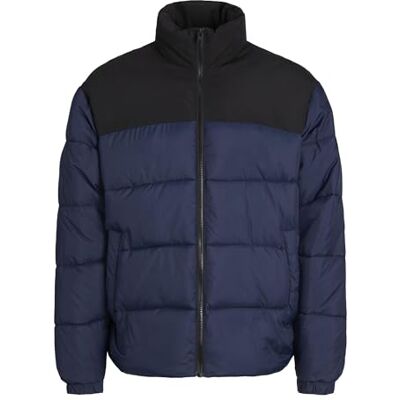 Jack & Jones PLUS JJETOBY Puffer Collar PLS Giacca buffer, Navy Blazer, 3XL, Blazer blu marine, XXXL Jack & Jones PLUS JJETOBY Puffer Collar PLS Giacca buffer, Navy Blazer, 3XL, Blazer blu marine, XXXL