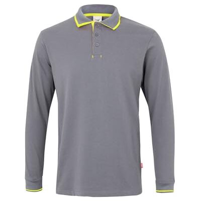 Velilla Polo bicolore manica corta, Colore nero e verde lime, taglia 3XL Velilla Polo bicolore manica corta, Colore nero e verde lime, taglia 3XL