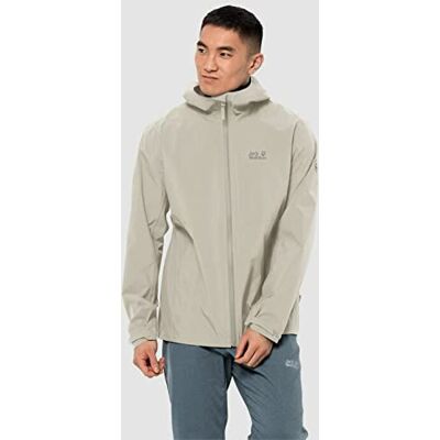 Jack Wolfskin , Jwp Shell, Giacca Da Pioggia, Grigio Polveroso, Xxl, Uomo Jack Wolfskin , Jwp Shell, Giacca Da Pioggia, Grigio Polveroso, Xxl, Uomo