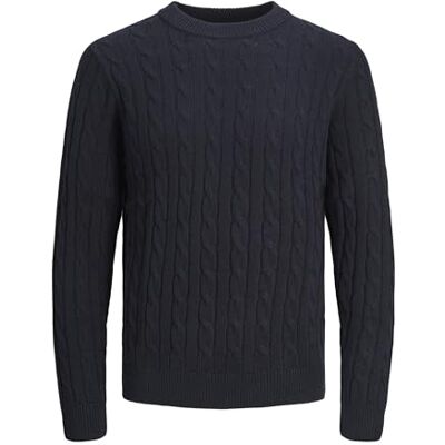 Jack & Jones Jjeross Knit Crew Neck SN Maglione da Uomo, Blazer Blu Marine, XL Jack & Jones Jjeross Knit Crew Neck SN Maglione da Uomo, Blazer Blu Marine, XL