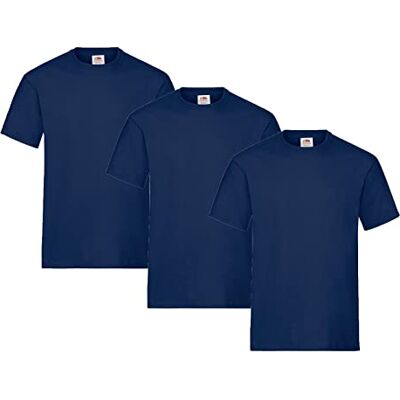 Fruit of the Loom Men's Heavy T-Shirt Pack of 3 Fruit of the Loom Men's Heavy T-Shirt Pack of 3