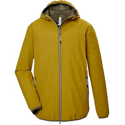 STOY Giacca funzionale impermeabile da uomo con cappuccio – Taglie grandi STS 19 MN JCKT, Fading Leafs, XXL, STOY Giacca funzionale impermeabile da uomo con cappuccio – Taglie grandi STS 19 MN JCKT, Fading Leafs, XXL,