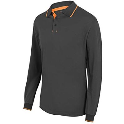 Velilla 105515 8/19 Polo bicolore manica corta, colore nero e arancione, taglia M Velilla 105515 8/19 Polo bicolore manica corta, colore nero e arancione, taglia M
