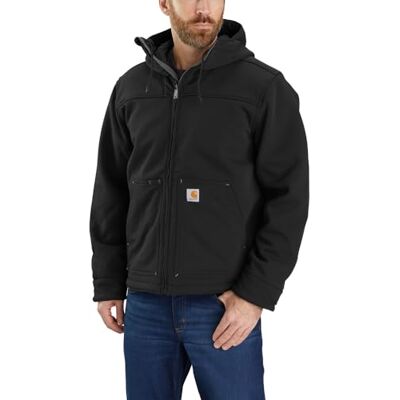 Carhartt Super Dux Relaxed Fit Sherpa Lined Active Jac, Giacca Active Uomo, Nero, M Carhartt Super Dux Relaxed Fit Sherpa Lined Active Jac, Giacca Active Uomo, Nero, M
