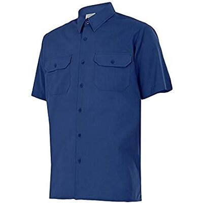 Velilla 522; Camicia a maniche corte, colore blu, taglia 3XL Velilla 522; Camicia a maniche corte, colore blu, taglia 3XL