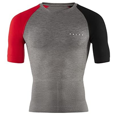 Falke RU Impulse, Maglie Termiche Maniche Corte Uomo, Biancheria Intima Di Compressione Da Corsa, Grigio (Fume 3160), 04 (Torace 102-106cm), 1 Pezzo Falke RU Impulse, Maglie Termiche Maniche Corte Uomo, Biancheria Intima Di Compressione Da Corsa, Grigio (Fume 3160), 04 (Torace 102-106cm), 1 Pezzo