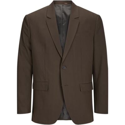 Jack & Jones Jprbushwick Harry Blazer Reg Fit Noos, Nero Ardesia, Checks: vestibilità Regolare, 54 Jack & Jones Jprbushwick Harry Blazer Reg Fit Noos, Nero Ardesia, Checks: vestibilità Regolare, 54