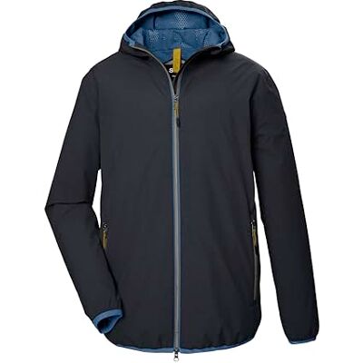 STOY Giacca funzionale impermeabile da uomo, con cappuccio, taglie grandi, STS 19 MN JCKT, blu scuro, 5XL, STOY Giacca funzionale impermeabile da uomo, con cappuccio, taglie grandi, STS 19 MN JCKT, blu scuro, 5XL,