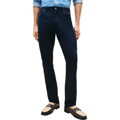 Tommy Hilfiger Core Denton 5PKT Essential Twill Chino, Blu, 34W/34L, Blu (Cielo del Deserto), W34 / L34 Tommy Hilfiger Core Denton 5PKT Essential Twill Chino, Blu, 34W/34L, Blu (Cielo del Deserto), W34 / L34