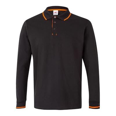 Velilla Polo bicolore manica corta, colore blu navy e arancione, taglia XS Velilla Polo bicolore manica corta, colore blu navy e arancione, taglia XS