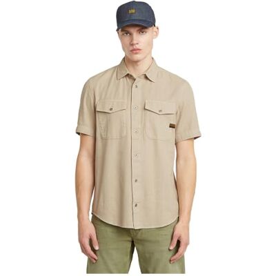 G-STAR Marine Slim Shirt, Maglietta Uomo, Beige (Dk Brick Gd -d454-d848), M G-STAR Marine Slim Shirt, Maglietta Uomo, Beige (Dk Brick Gd -d454-d848), M