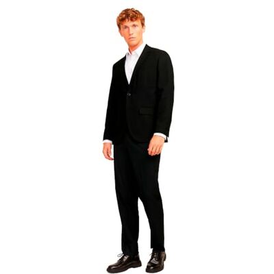 Jack & Jones JPRBUSHWICK Blazer e Pantaloni Monopetto, Nero onice, 54 Jack & Jones JPRBUSHWICK Blazer e Pantaloni Monopetto, Nero onice, 54