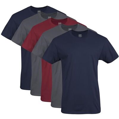Gildan Intimo Uomo, Blu Navy/Antracite/Rosso Cardinale (Confezione da 5), M Gildan Intimo Uomo, Blu Navy/Antracite/Rosso Cardinale (Confezione da 5), M