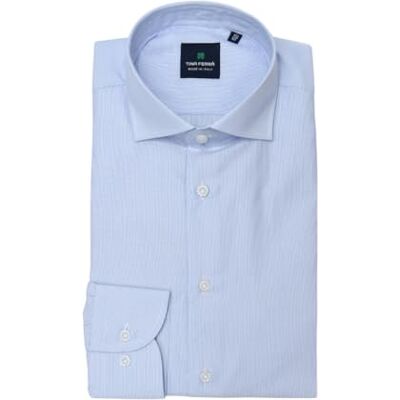 Tina Ferrà Camicia Uomo a Righe Uomo Elegante Regular Camicia Uomo Manica Lunga in Cotone, Regalo per Lui Camicia Artigianale 100% Made in Italy Tina Ferrà Camicia Uomo a Righe Uomo Elegante Regular Camicia Uomo Manica Lunga in Cotone, Regalo per Lui Camicia Artigianale 100% Made in Italy