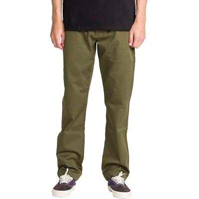 Volcom V Monty Chino Pant Pantaloni, Militare, W28 Uomo Volcom V Monty Chino Pant Pantaloni, Militare, W28 Uomo