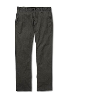 Volcom Frickin Modern Fit Stretch Chino Pant Pantaloni, Carbone Melange 1, 38W x 30L Uomo Volcom Frickin Modern Fit Stretch Chino Pant Pantaloni, Carbone Melange 1, 38W x 30L Uomo