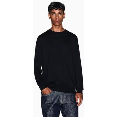 Armani Maglione Uomo Icon Project, Logo Ricamato, Nero, XL Armani Maglione Uomo Icon Project, Logo Ricamato, Nero, XL