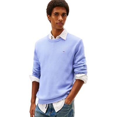 Tommy Jeans Tjm Slim Ess Sweater Ext DM0DM21787 Pullover Maglione, Blu (Iris Nordico), XL, Blu (Iris Nordico), XL Tommy Jeans Tjm Slim Ess Sweater Ext DM0DM21787 Pullover Maglione, Blu (Iris Nordico), XL, Blu (Iris Nordico), XL
