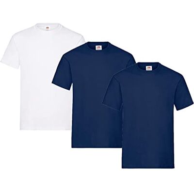 Fruit of the Loom Men's Heavy T-Shirt Pack of 3 Fruit of the Loom Men's Heavy T-Shirt Pack of 3