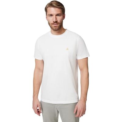 Brooks Brothers Men's Supima Cotton Short Sleeve Crewneck Logo T-Shirt, White Brooks Brothers Men's Supima Cotton Short Sleeve Crewneck Logo T-Shirt, White