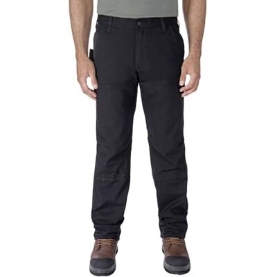 Carhartt Steel Rugged Utility Work Pant, Pantaloni Work Utility Uomo, Nero (Black), W38 / 32L Carhartt Steel Rugged Utility Work Pant, Pantaloni Work Utility Uomo, Nero (Black), W38 / 32L