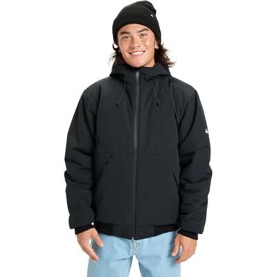 Quiksilver Cold Weather Giacca con Cappuccio Brooks 3K Giacca Uomo Nero M Quiksilver Cold Weather Giacca con Cappuccio Brooks 3K Giacca Uomo Nero M