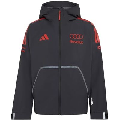 Adidas Uomo Audi Revolut Formula One Team 2026 Mechanics Rain Jacket Coat, utility black/hi-res red, L Adidas Uomo Audi Revolut Formula One Team 2026 Mechanics Rain Jacket Coat, utility black/hi-res red, L